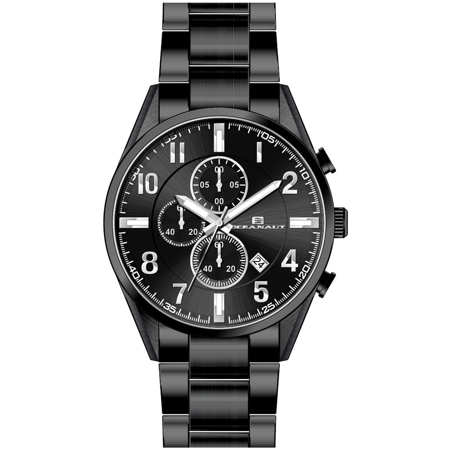 Oceanaut Escapade 46mm Black Dial Quartz Men's Watch OC5858