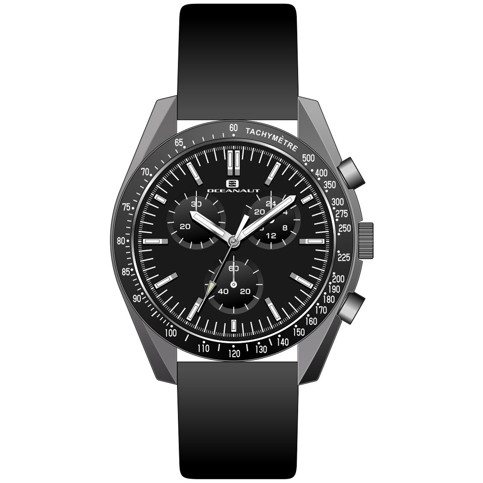 Oceanaut Orbit 40mm Black Dial Quartz Men's Watch OC7580