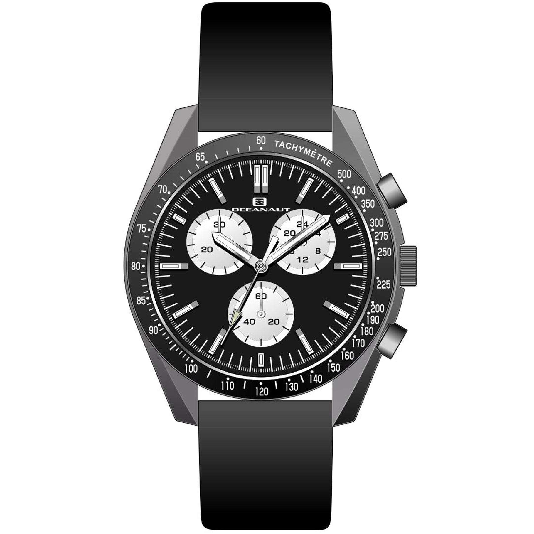Oceanaut Orbit 40mm Black Dial Quartz Men's Watch OC7581
