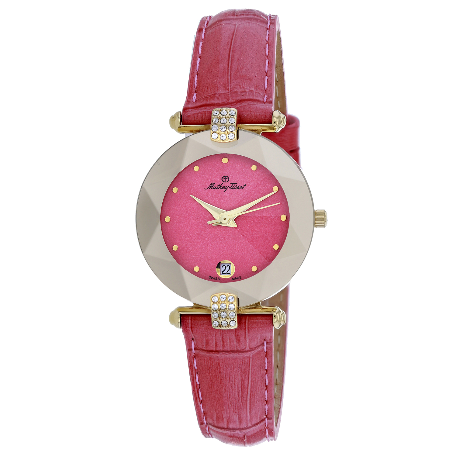 Mathey-Tissot Pyramide 26mm Pink Dial Quartz Women's Watch P317F