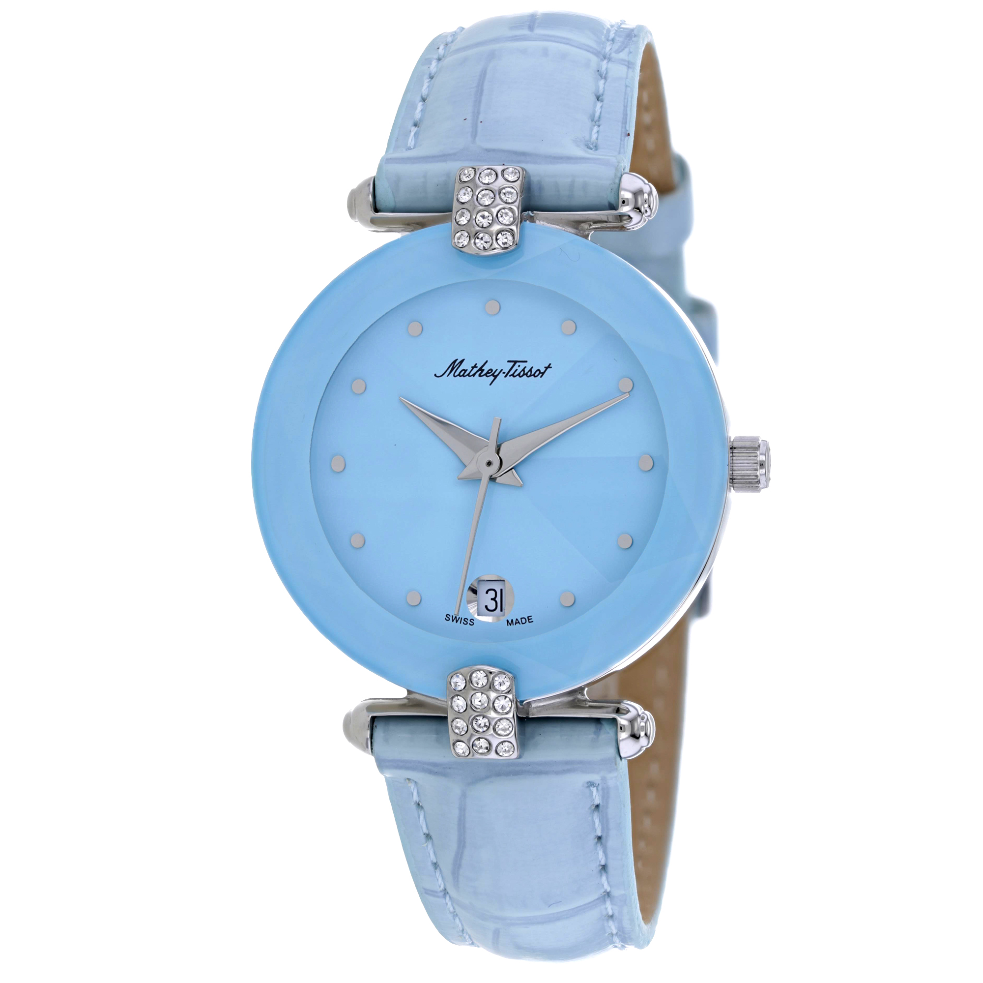 Mathey-Tissot Pyramide 33mm Blue Dial Quartz Women's Watch P318M
