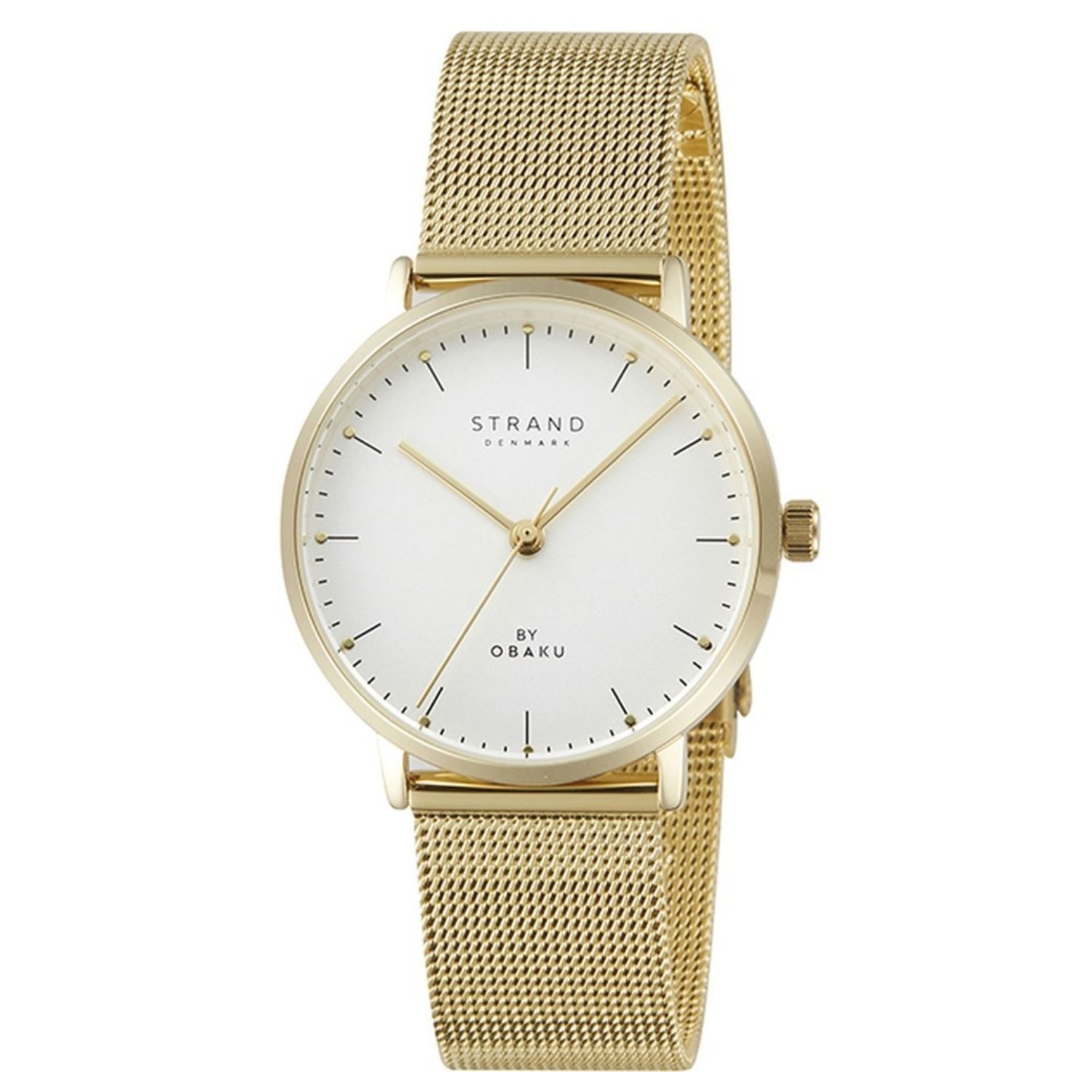 Obaku Gonone 35mm White Dial Quartz Women's Watch S725LXGIMG-DG