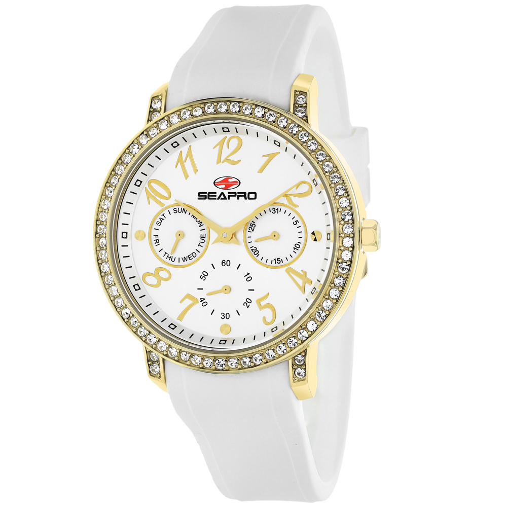 Seapro Swell 37mm Silver Dial Quartz Women's Watch SP4411