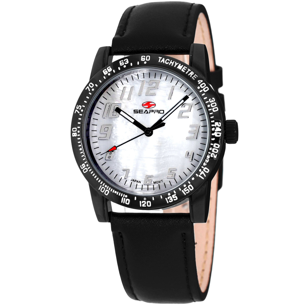 Seapro Bold 38mm White MOP Dial Quartz Women's Watch SP5210