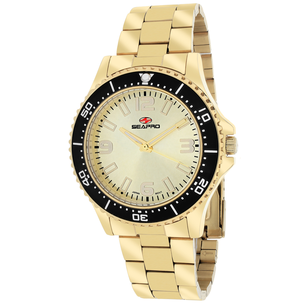 Seapro Tideway 40mm Gold Dial Quartz Women's Watch SP5413