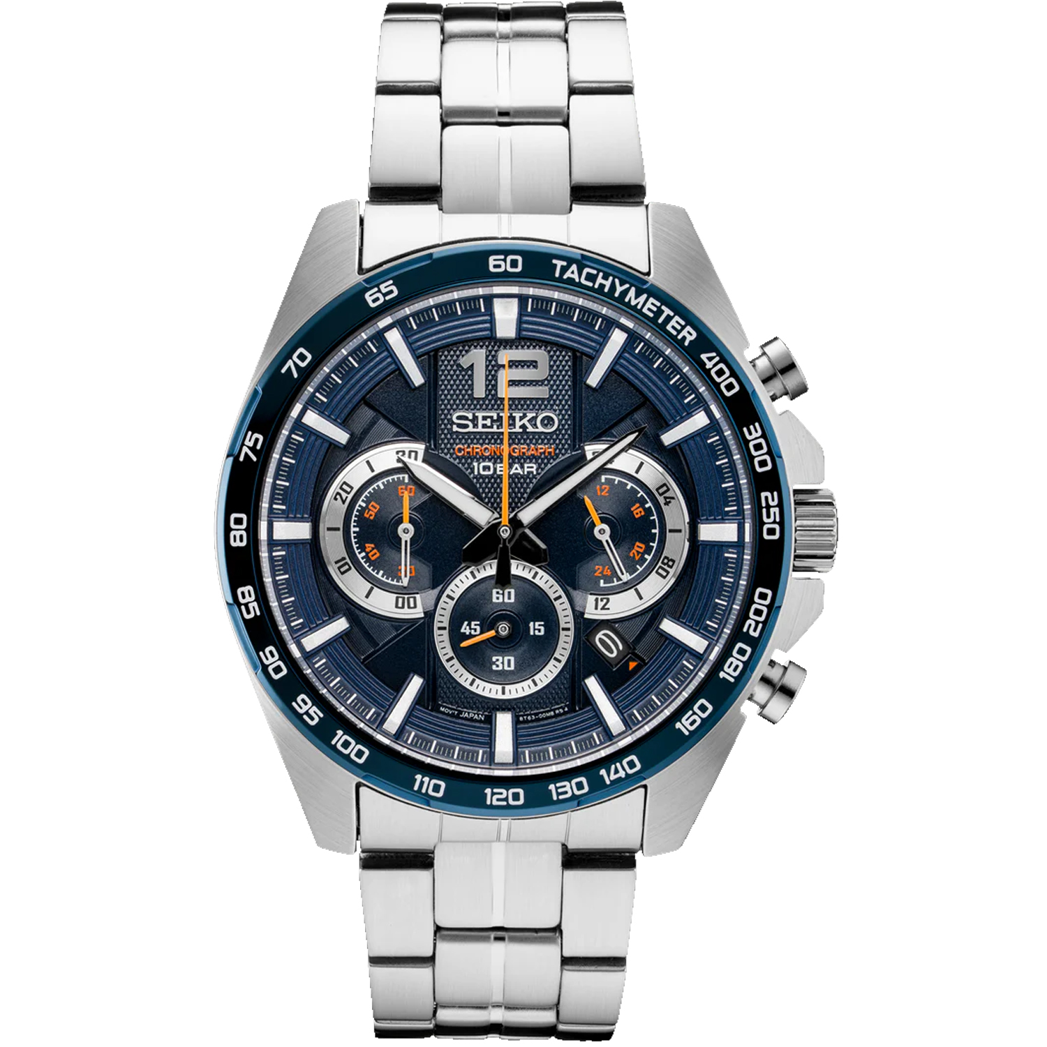 Seiko Essentials blaues Zifferblatt Herrenuhr - SSB345 - Bild 1 von 1