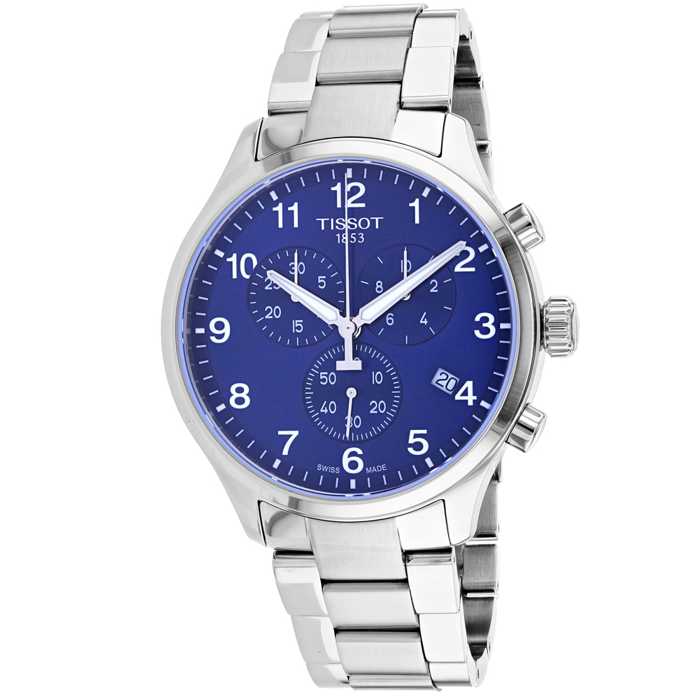 Tissot Chrono XL Classic 45mm Blue Dial Quartz Men's Watch T1166171104701