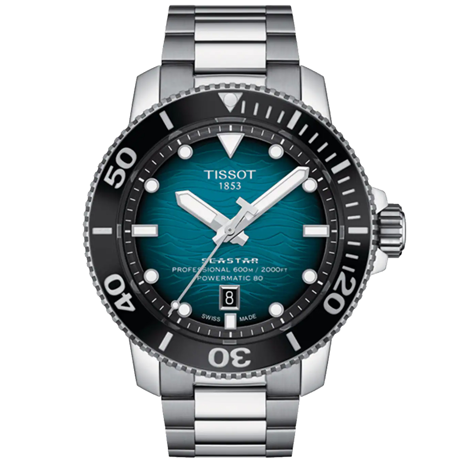 Tissot Seastar 1000 40mm Black Dial Swiss Quartz Men's Watch T1206071104100