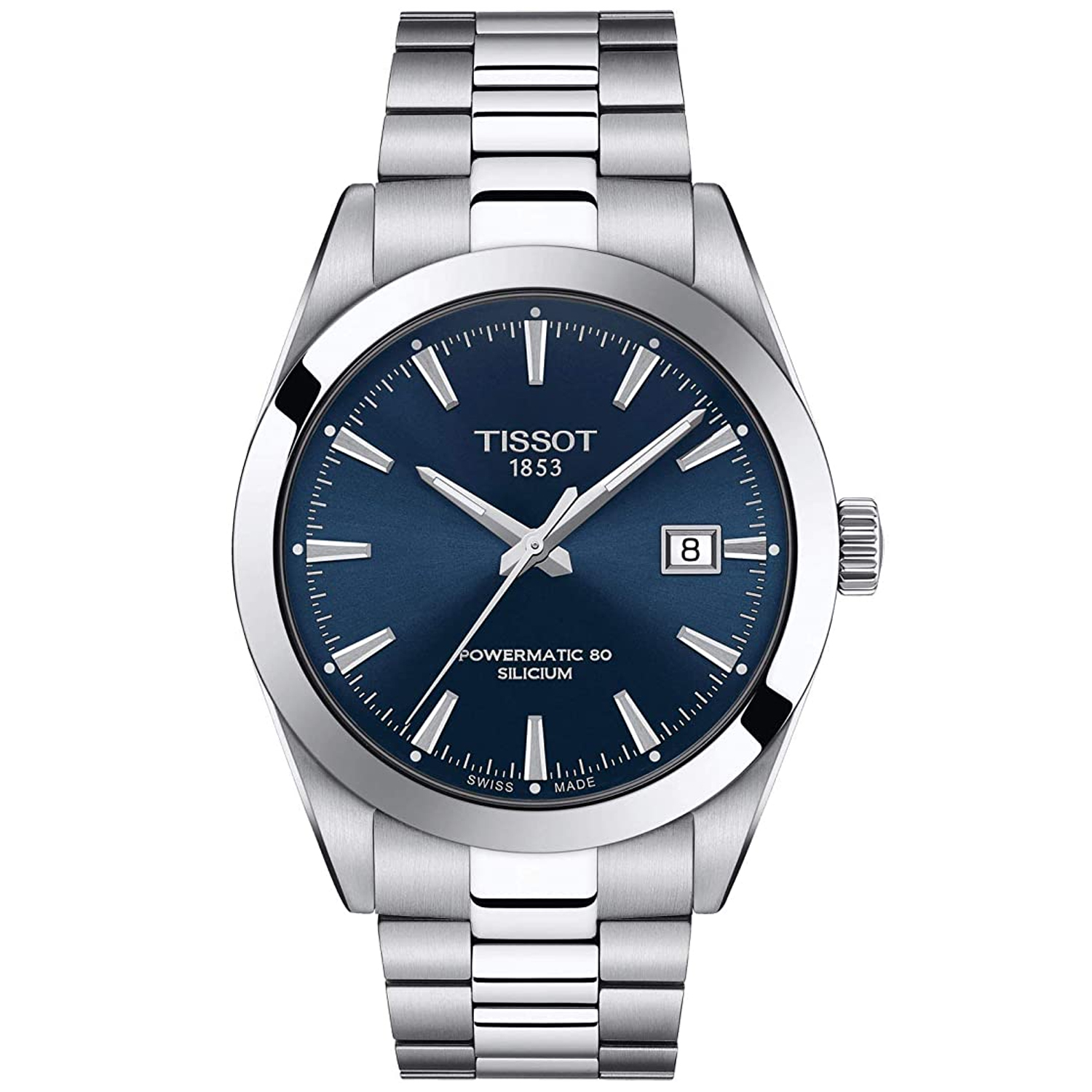 Tissot Powermatic 80 40mm Blue Dial Automatic Men's Watch T1274071104100