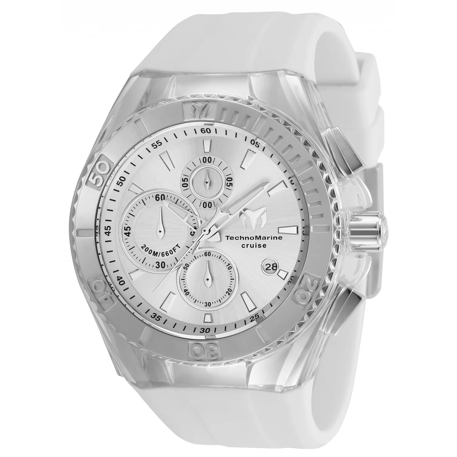TechnoMarine Cruise 45mm Silver Dial Quartz Men's Watch TM-115215