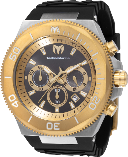 TechnoMarine Manta 49mm Black Dial Quartz Men's Watch TM-224018