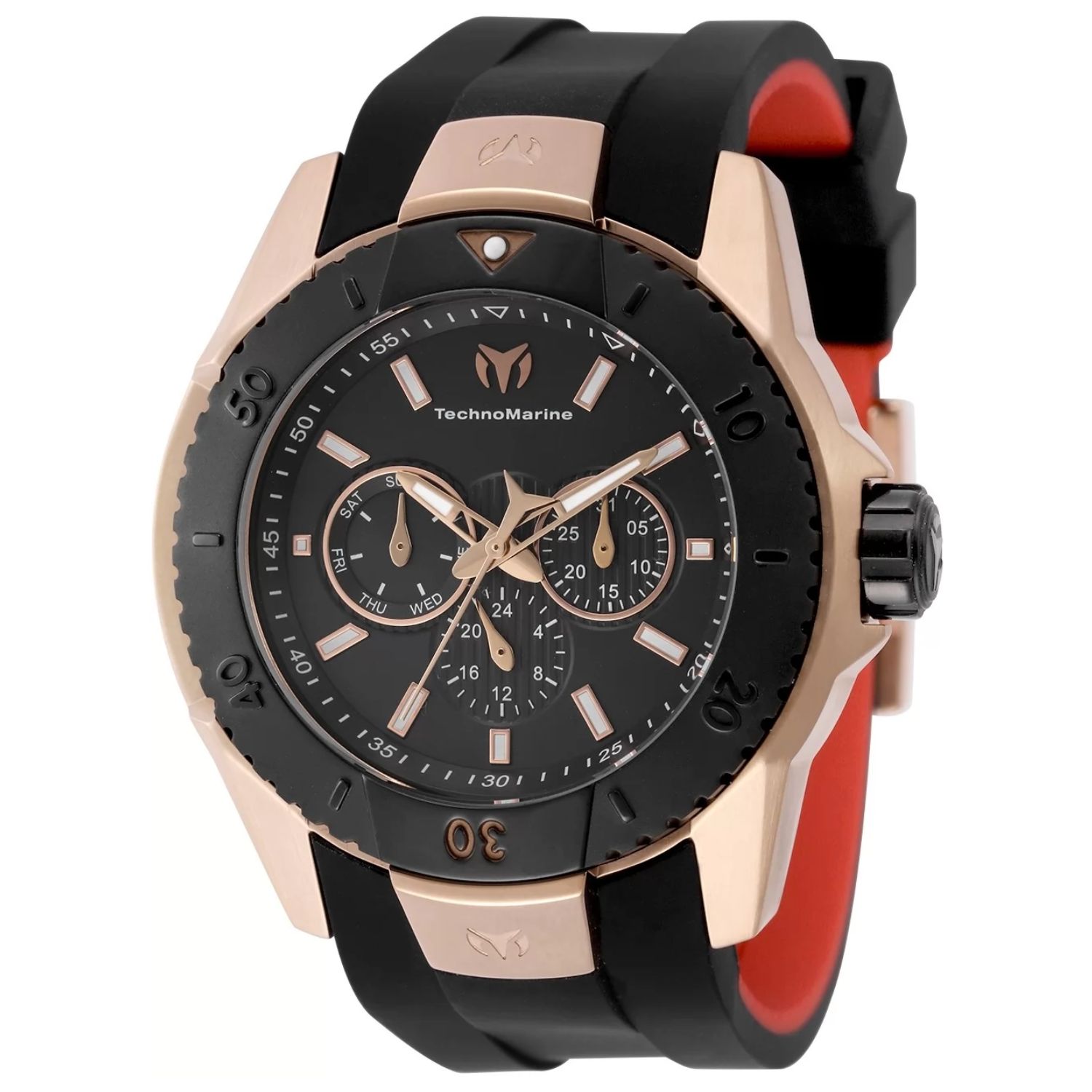TechnoMarine UF6 48mm Black Dial Quartz Men's Watch TM-616005