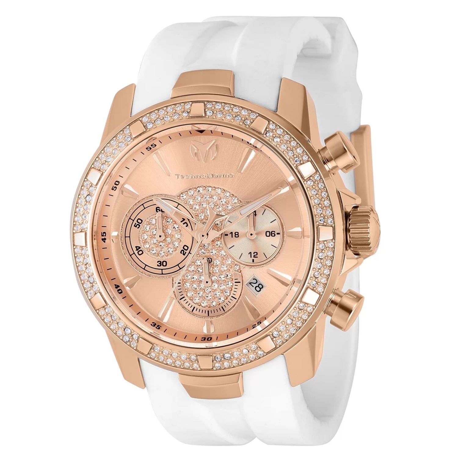 TechnoMarine UF6 45mm Gold Dial Quartz Men's Watch TM-621013
