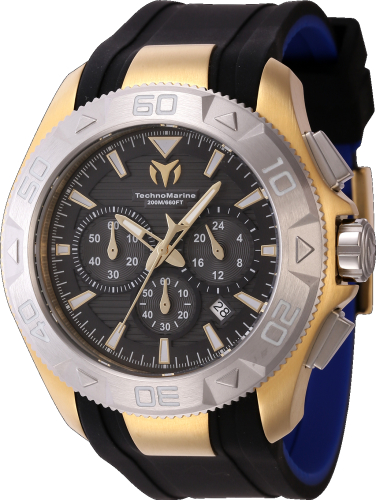 TechnoMarine UF6 48mm Black Dial Quartz Men's Watch TM-622005