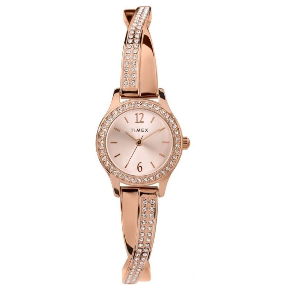Timex Trend 23mm Rose Gold Dial Quartz Women's Watch TW2T57900