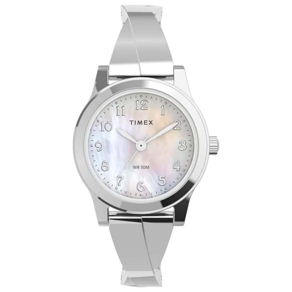 Timex Pearl 25mm White Dial Quartz Women's Watch TW2V51200