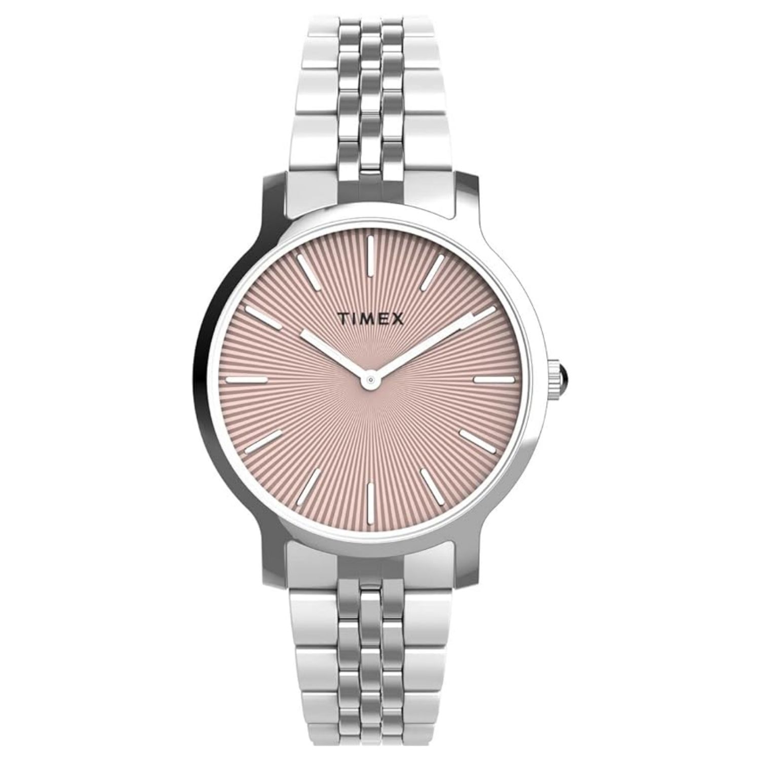 Timex Classic 34mm Pink Dial Quartz Women's Watch TW2V77400