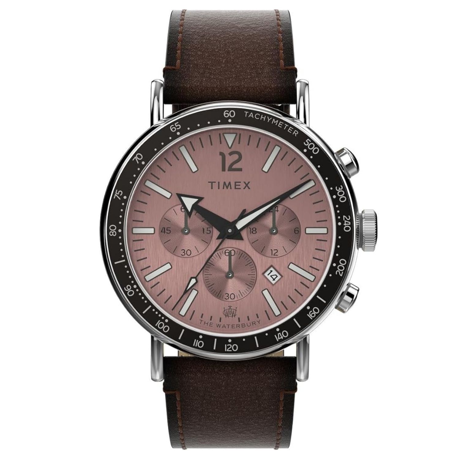 Timex Classic 43mm Rose Gold Dial Quartz Men's Watch TW2W47300