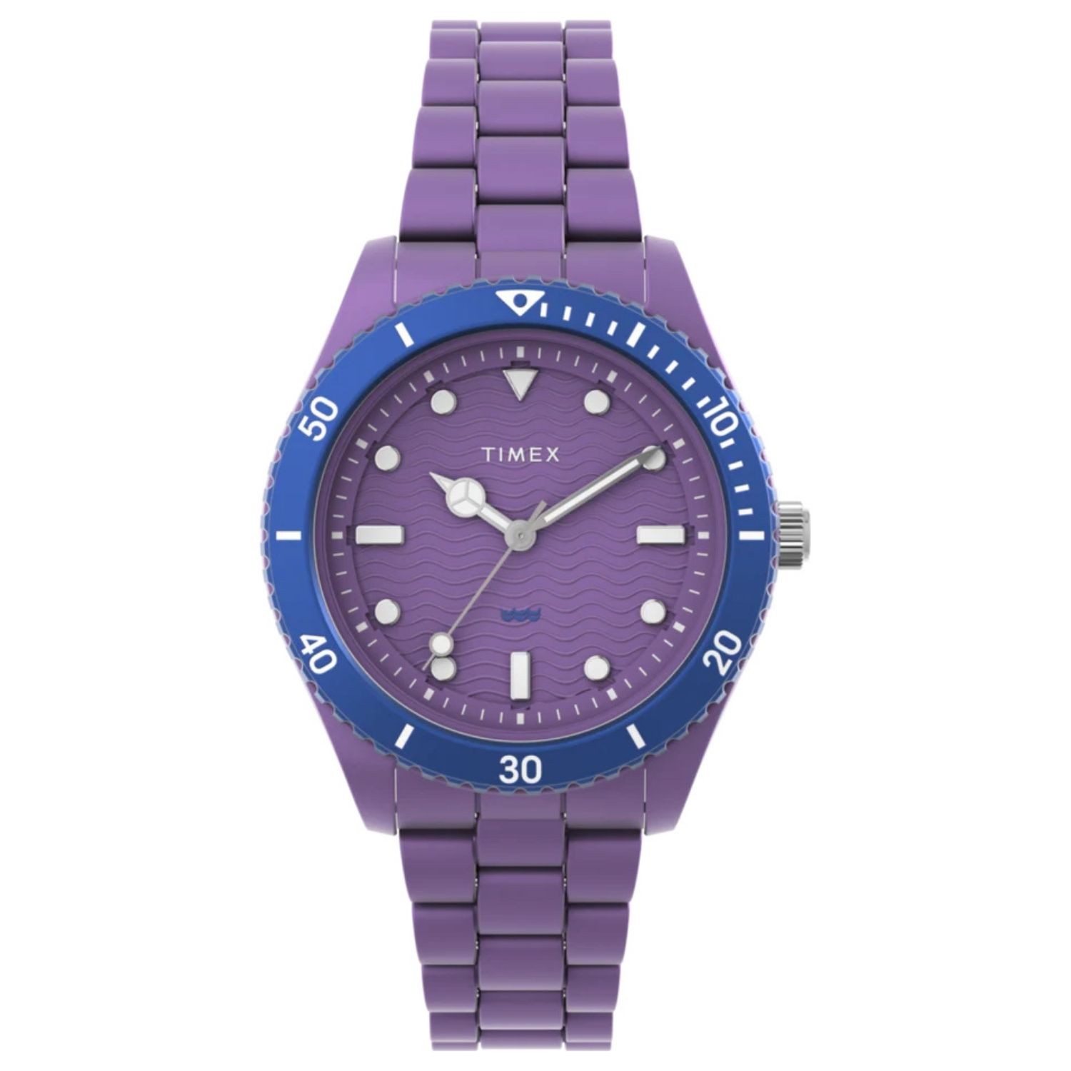 Timex Classic 37mm Purple Dial Quartz Unisex Watch TW2Y04800