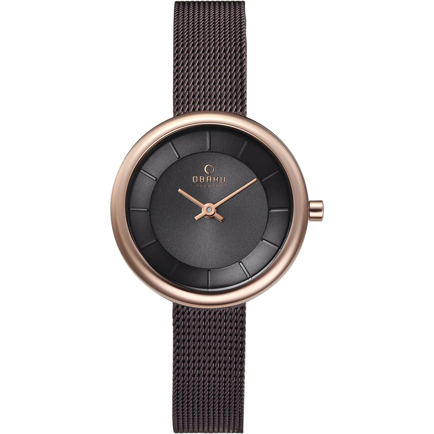 Obaku Classic 27mm Black Dial Quartz Women's Watch V146LXVNMN