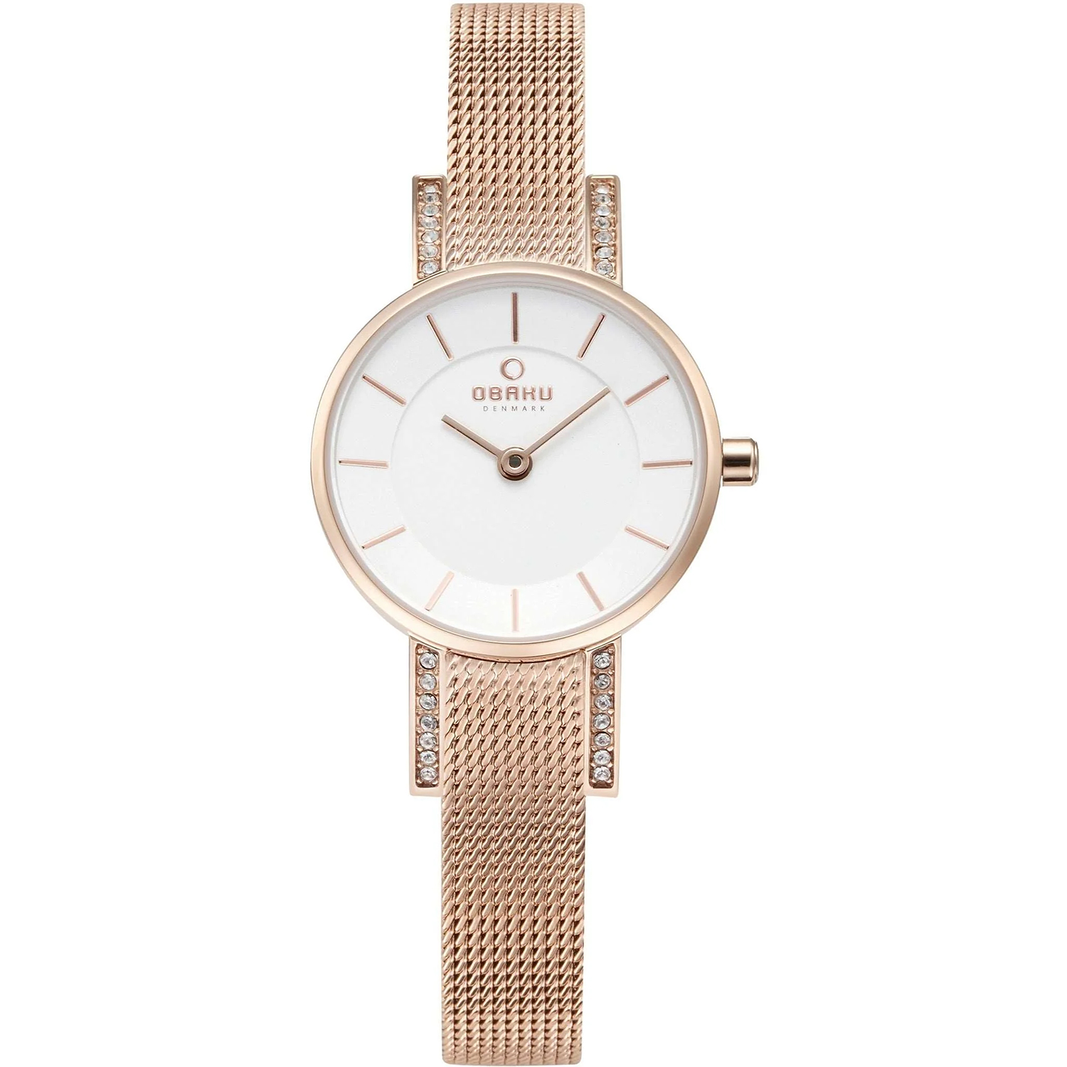 Obaku Lykke 34mm White Dial Quartz Women's Watch V207LEVIMV