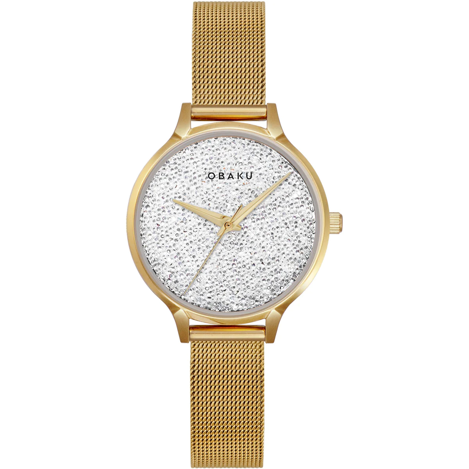 Obaku Stjerner 32mm Silver Dial Quartz Women's Watch V238LXGWMG