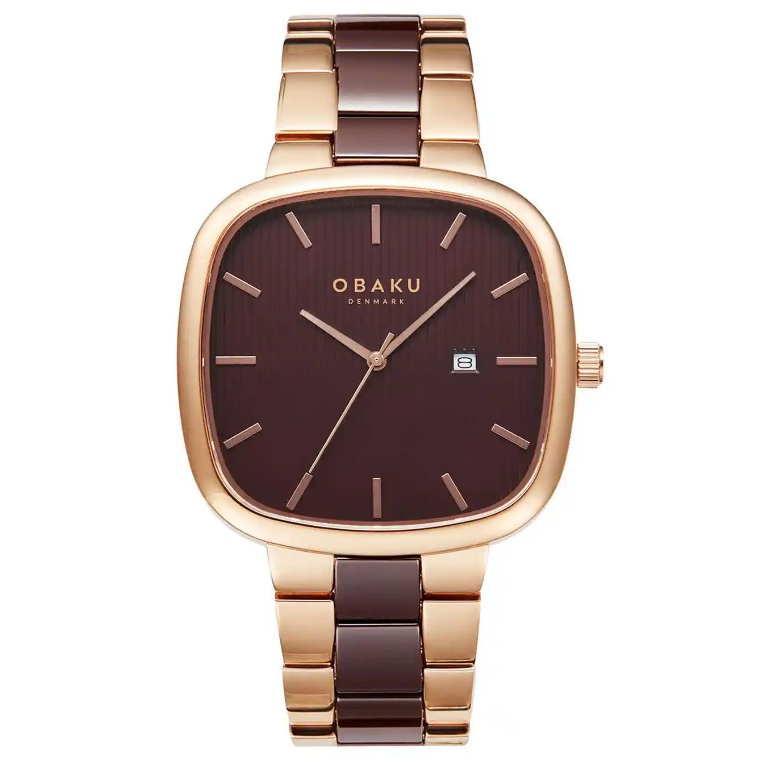 Obaku Men's Timian Brown Dial Watch - V282GDVNCN | eBay
