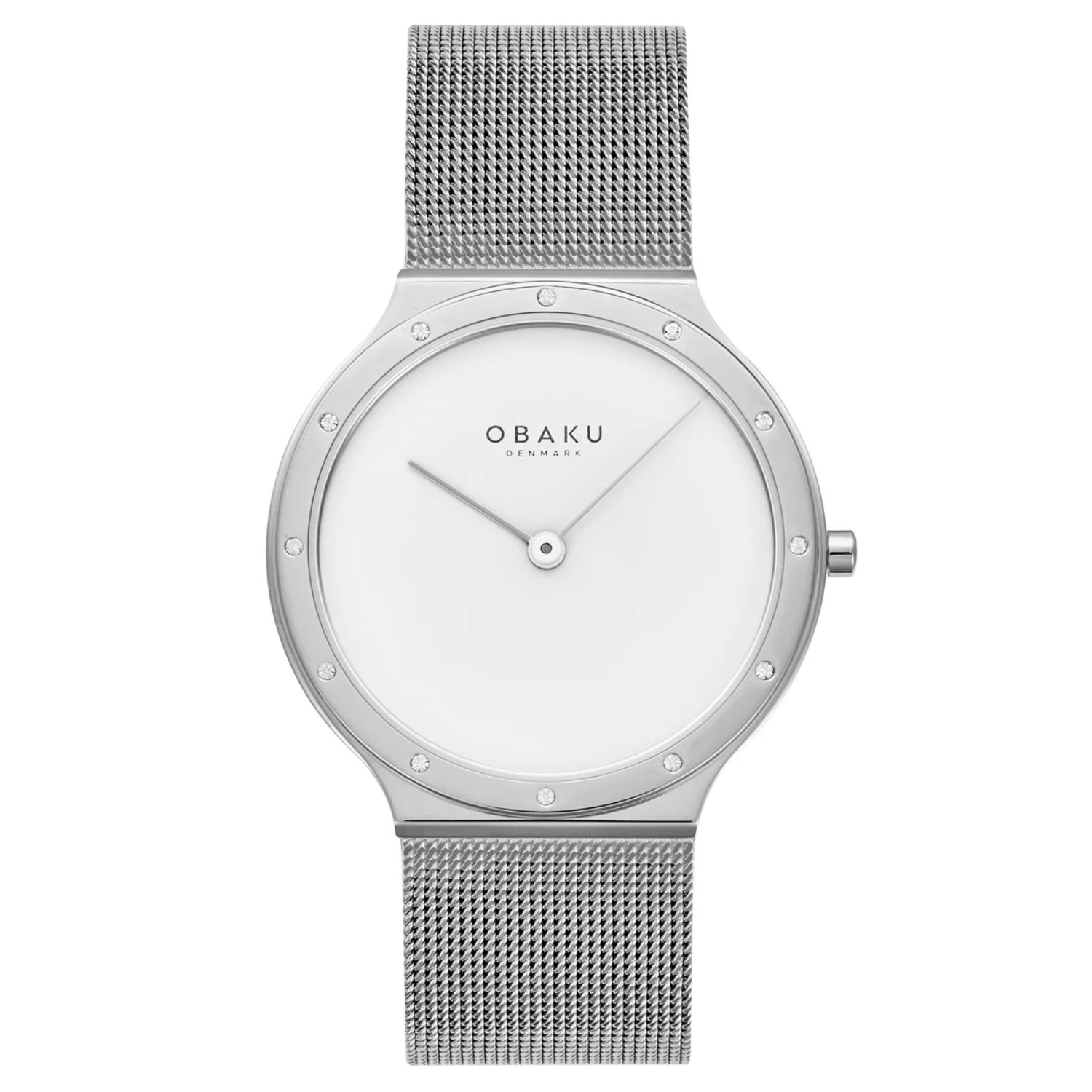 Obaku Note Lille 34mm White Dial Quartz Women's Watch V285LECWMC