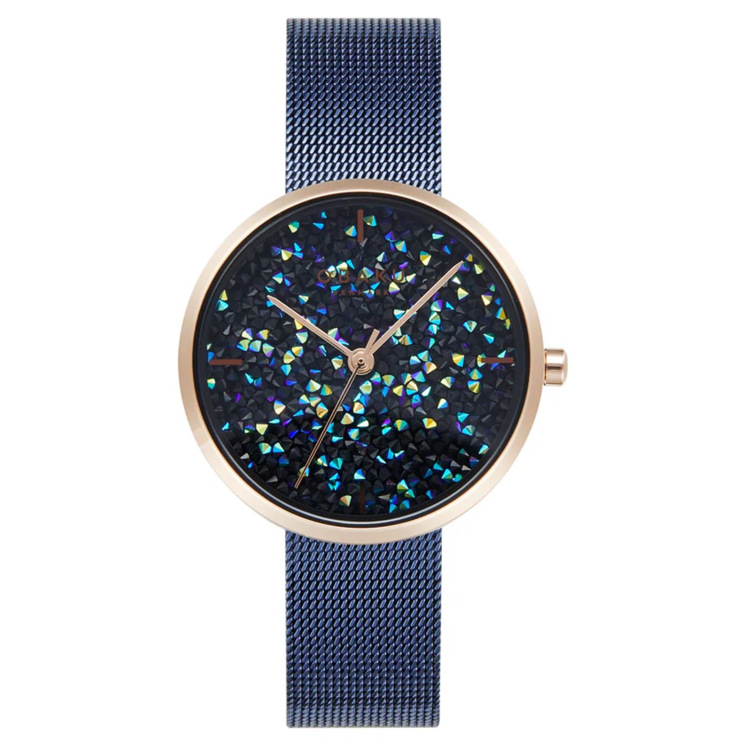 Obaku Glimmer 32mm Dark Blue Dial Quartz Women's Watch V289LHVLML