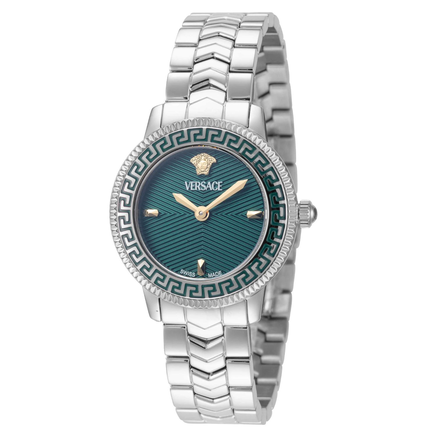 Versace V-Icon 30mm Green Dial Quartz Women's Watch VEUCA0424