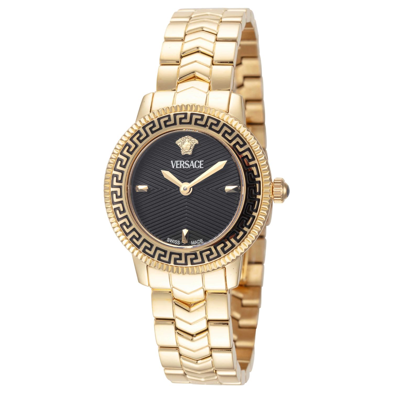 Versace V-Icon 30mm Black Dial Quartz Women's Watch VEUCA0824