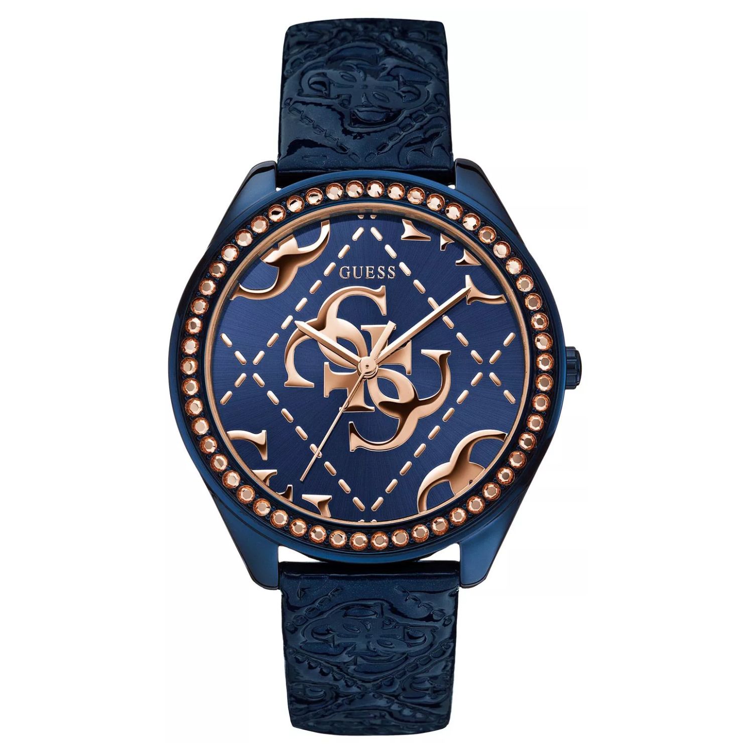 Guess Iconic 44mm Blue Dial Quartz Women's Watch W0473L1