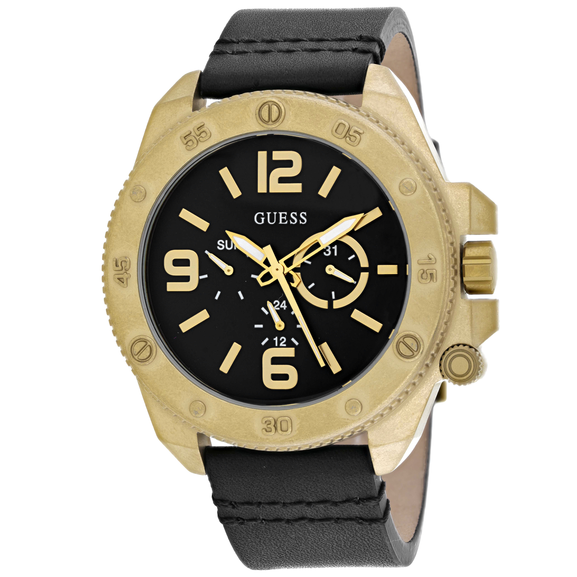 Guess Viper 46mm Black Dial Quartz Men's Watch W0659G2