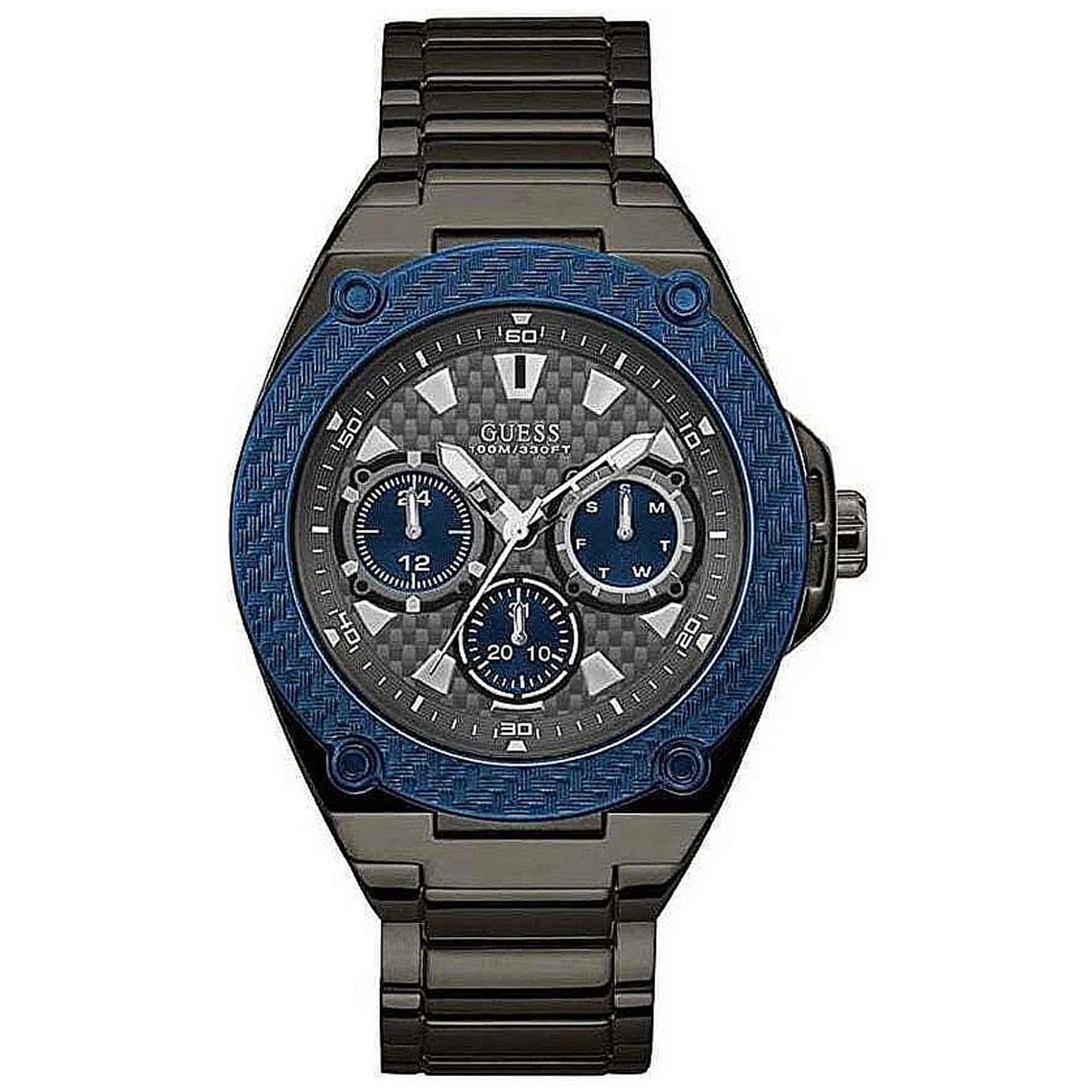 Guess Men's Classic Chronograph Silver Dial Watch - W0668G7 NEW-965753