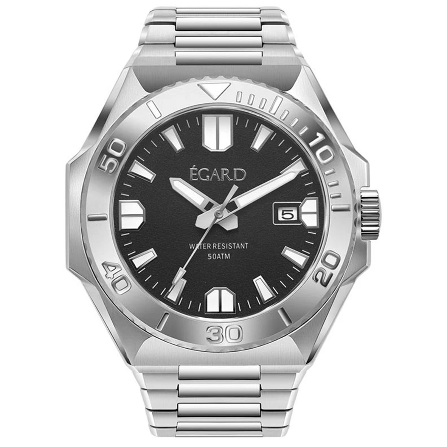 Egard King Ocean 42mm Black Dial Automatic Men's Watch WCH-5095-G0G003