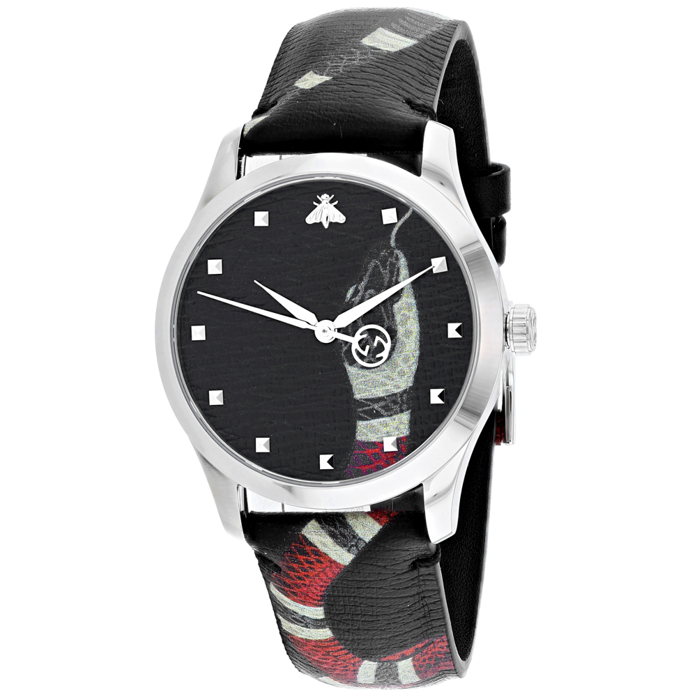 Gucci G-Timeless 38mm Black Dial Quartz Women's Watch YA1264007A