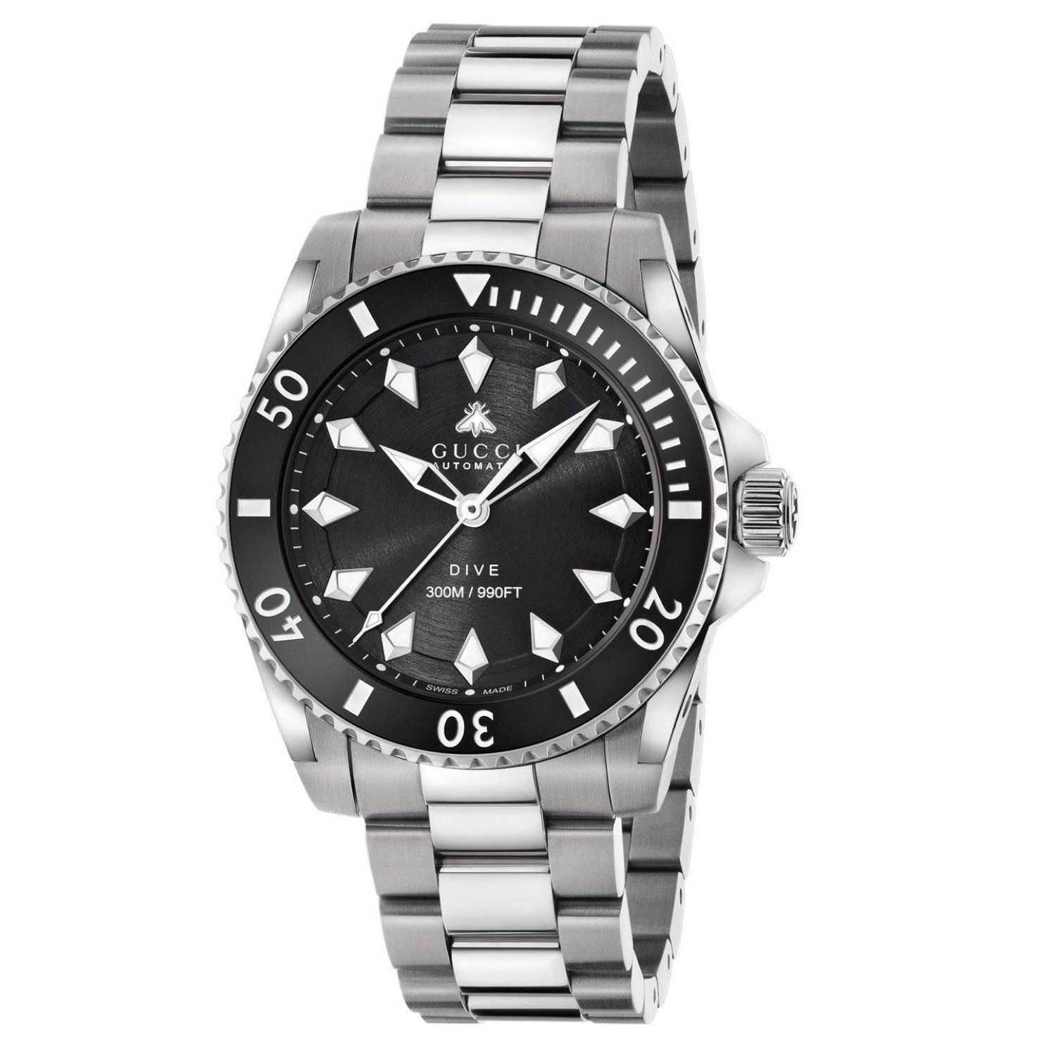 Gucci Dive 40mm Black Dial Quartz Men's Watch YA136353A