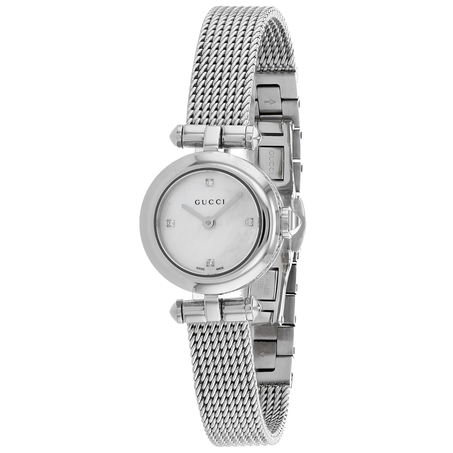 GUCCI_正規品 DIAMANTISSIMA レディース 腕時計☆YA141512 Gucci Women's Diamantissima Silver Dial Watch - YA141512