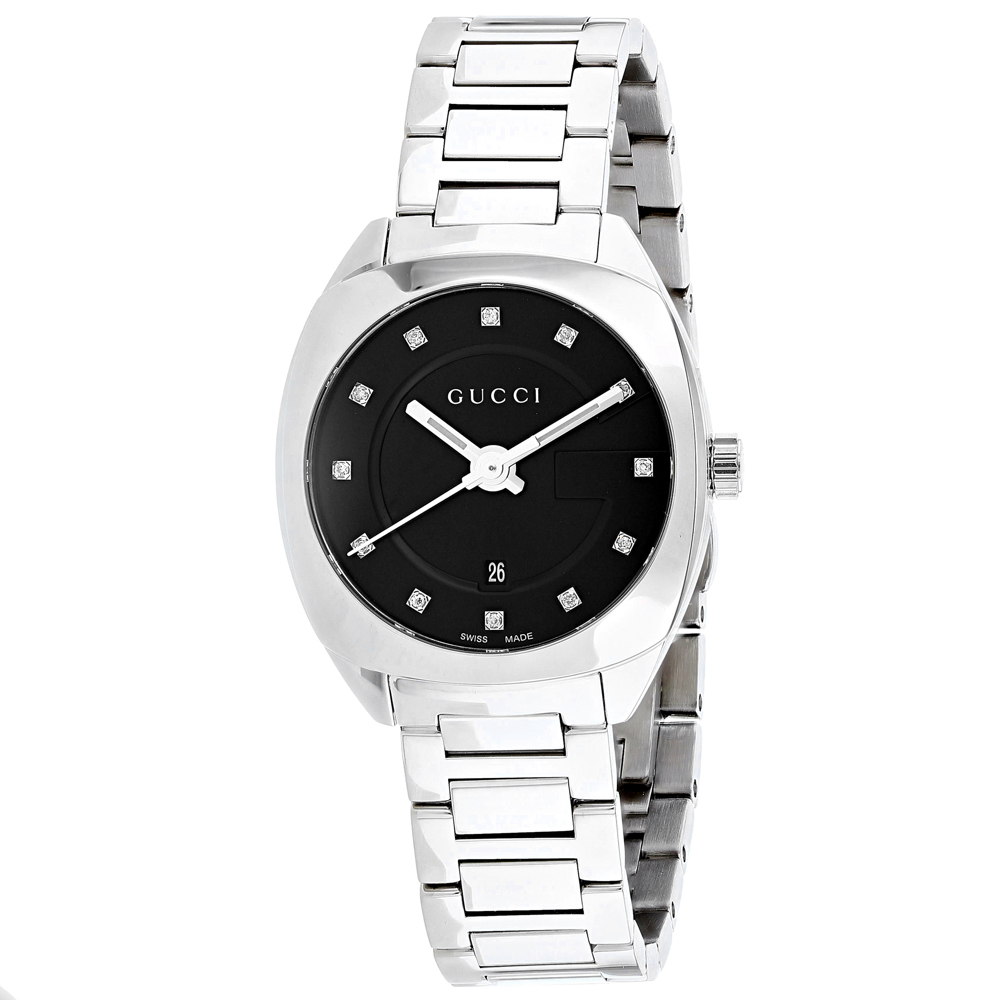 Gucci GG2570 30mm Black Dial Quartz Women's Watch YA142503