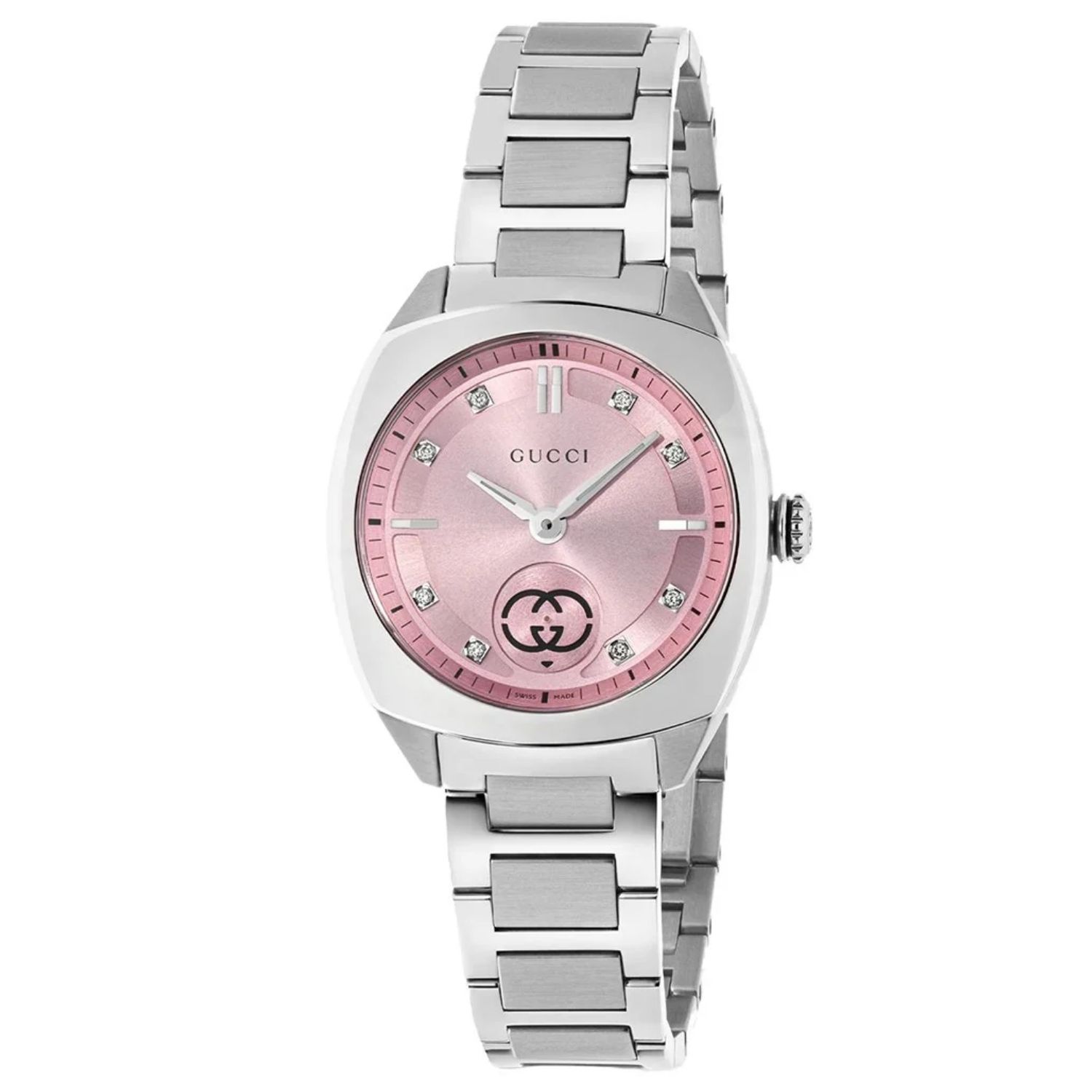 Gucci Interlock 29mm Pink Dial Quartz Women's Watch YA142511