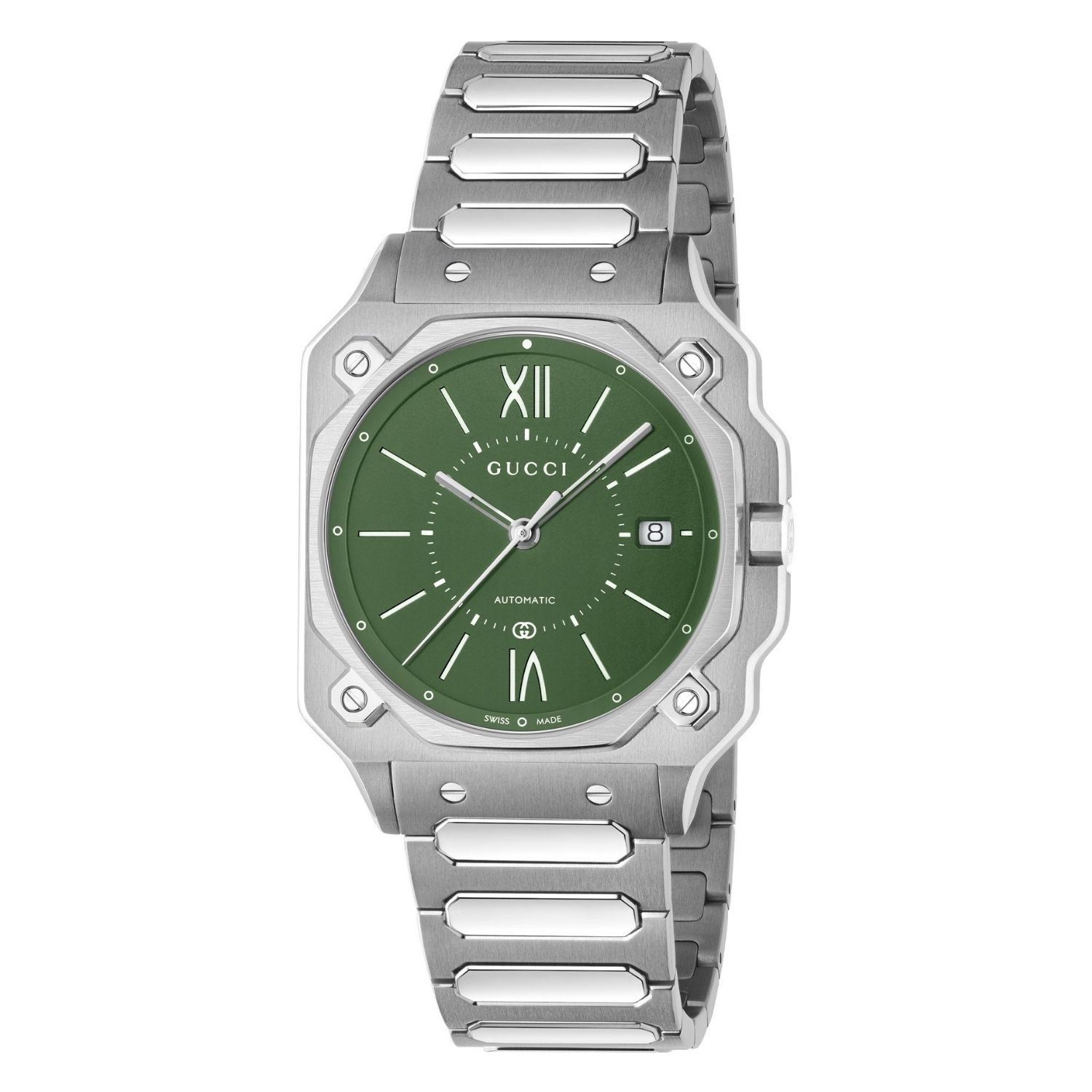 Gucci Classic 36mm Green Dial Quartz Men's Watch YA166404