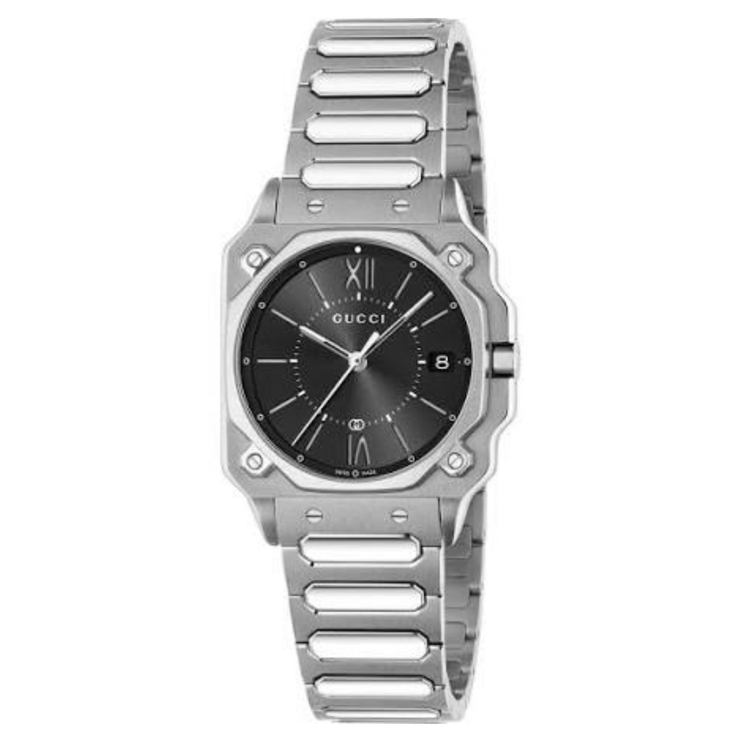 Gucci G-Flat 30mm Black Dial Quartz Women's Watch YA166505